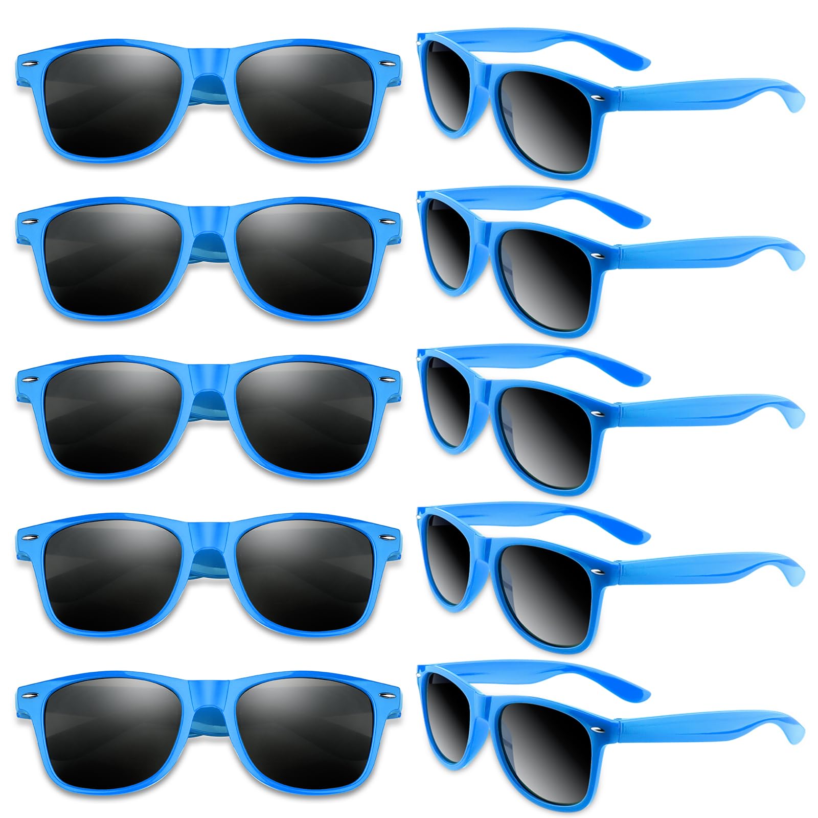 BOUBONI Colorful Party Sunglasses Bulk 20 Packs for Wedding Beach Summer Pool Party Supplies Goodie Bags Stuffers