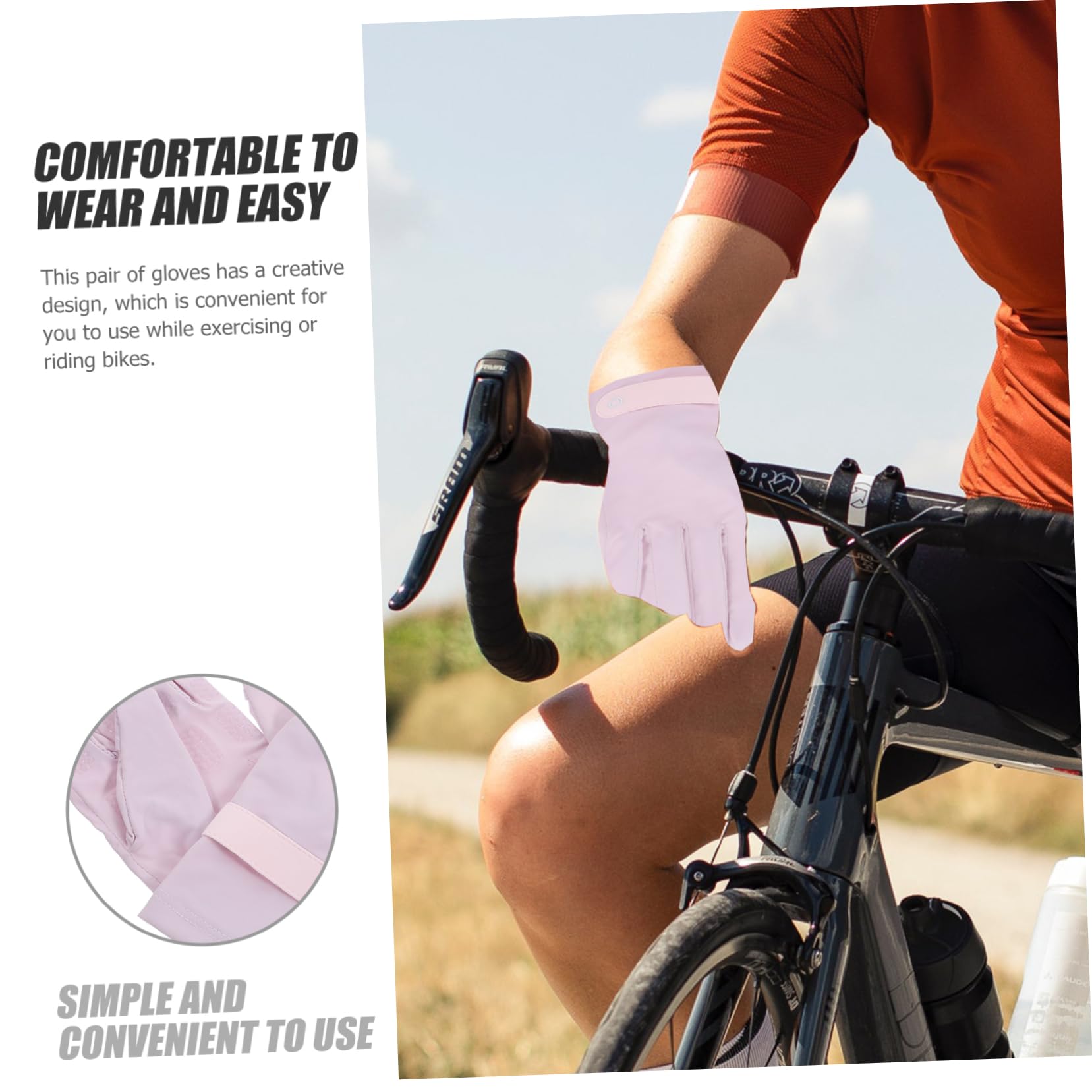 PACKOVE 5paia Guanti Estivi Traspiranti Antiscivolo Per Bici e Sport Design Ergonomico Per Attività Outdoor Perfetti Per Escursionismo e Campeggio Comfort Ottimale e Rapida Asciugatura