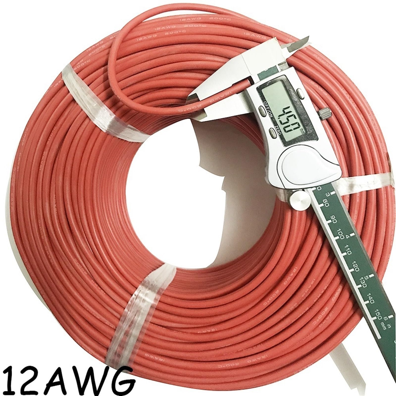 Przewód elektryczny, listwa kablowa z litej gumy Przewód elektryczny Elastyczny kabel miedziany Odporny na ciepło drut silikonowy 1AWG 2AWG 4AWG 6AWG 7AWG 8AWG 15AWG 16AWG Złącze krosna (kolor: 8AWG 5