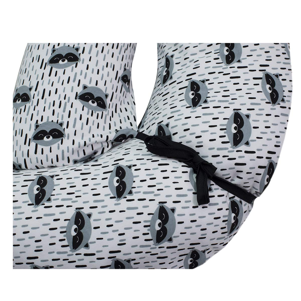 JYOKO Kids Cojín de Lactancia y Maternidad Relleno de Fibra (Raccoon)