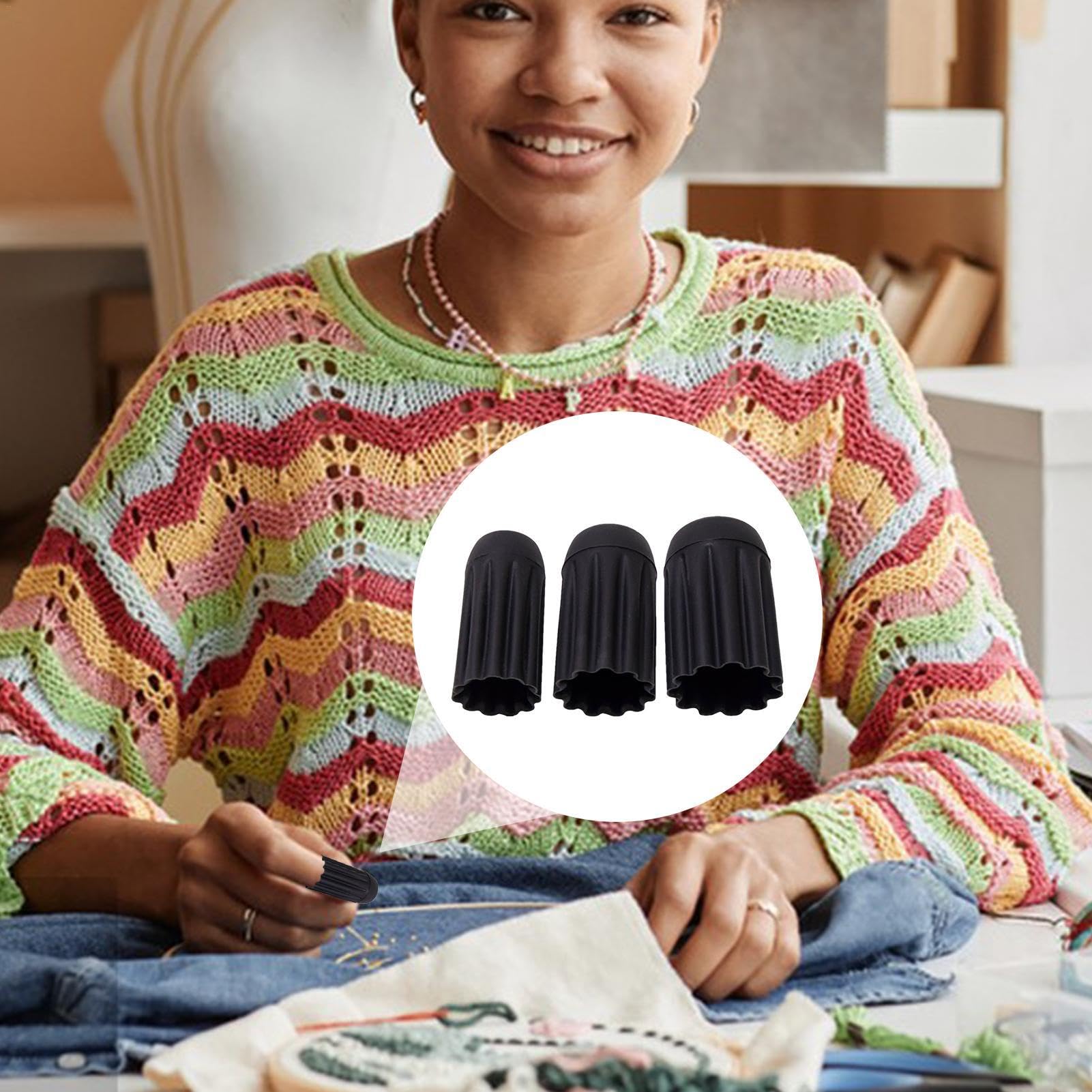 Lot De 10 Protège-doigts En Silicone (5 Couleurs, 3 Tailles