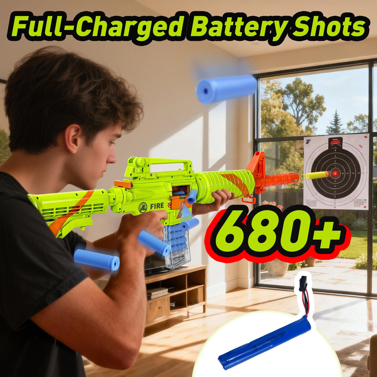 Amazon.com: ZONZTER Toy Gun Classic M16 Electric Automatic Rifle