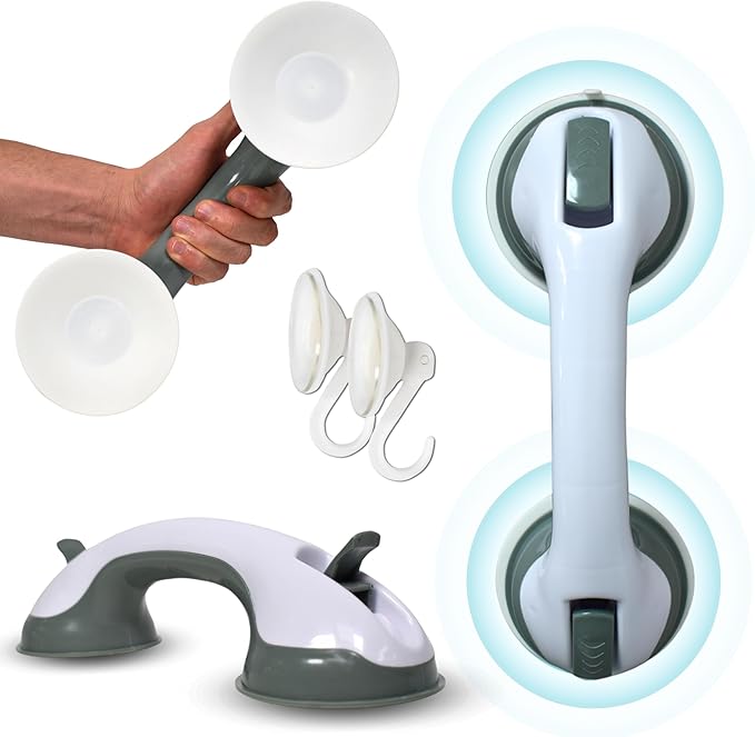 Maniglia A Ventosa Per Porte - 2 Pezzi, Forte Adsorbimento Per Vetro, Frigorifero, Armadietti E Bagno - Foto 6