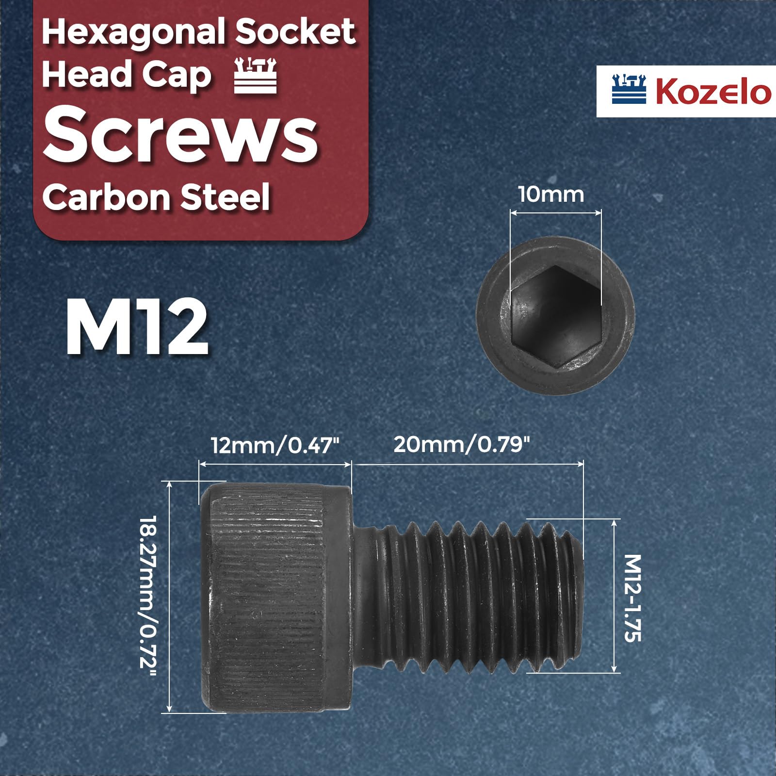 Kozelo 10pcs Socket Head Cap Screws - Image 2