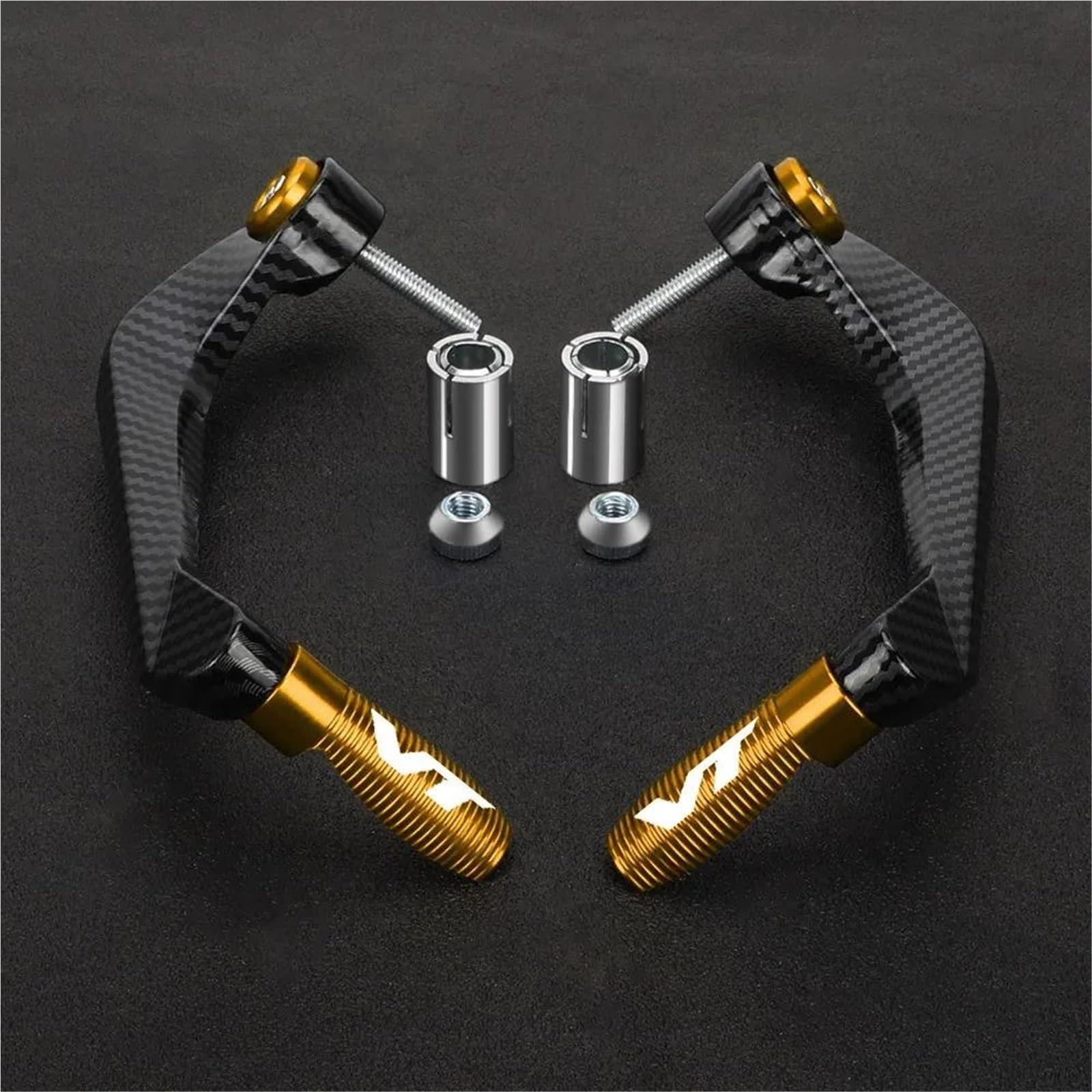 Xeflp Gold Motorcycle Handguards For H-Onda Vt750 Vt600 Vt250 Vt1100 Vt1100t Motorcycle Handlebar Brake Clutch Lever Hand Guard Protector Handguard(Gold)