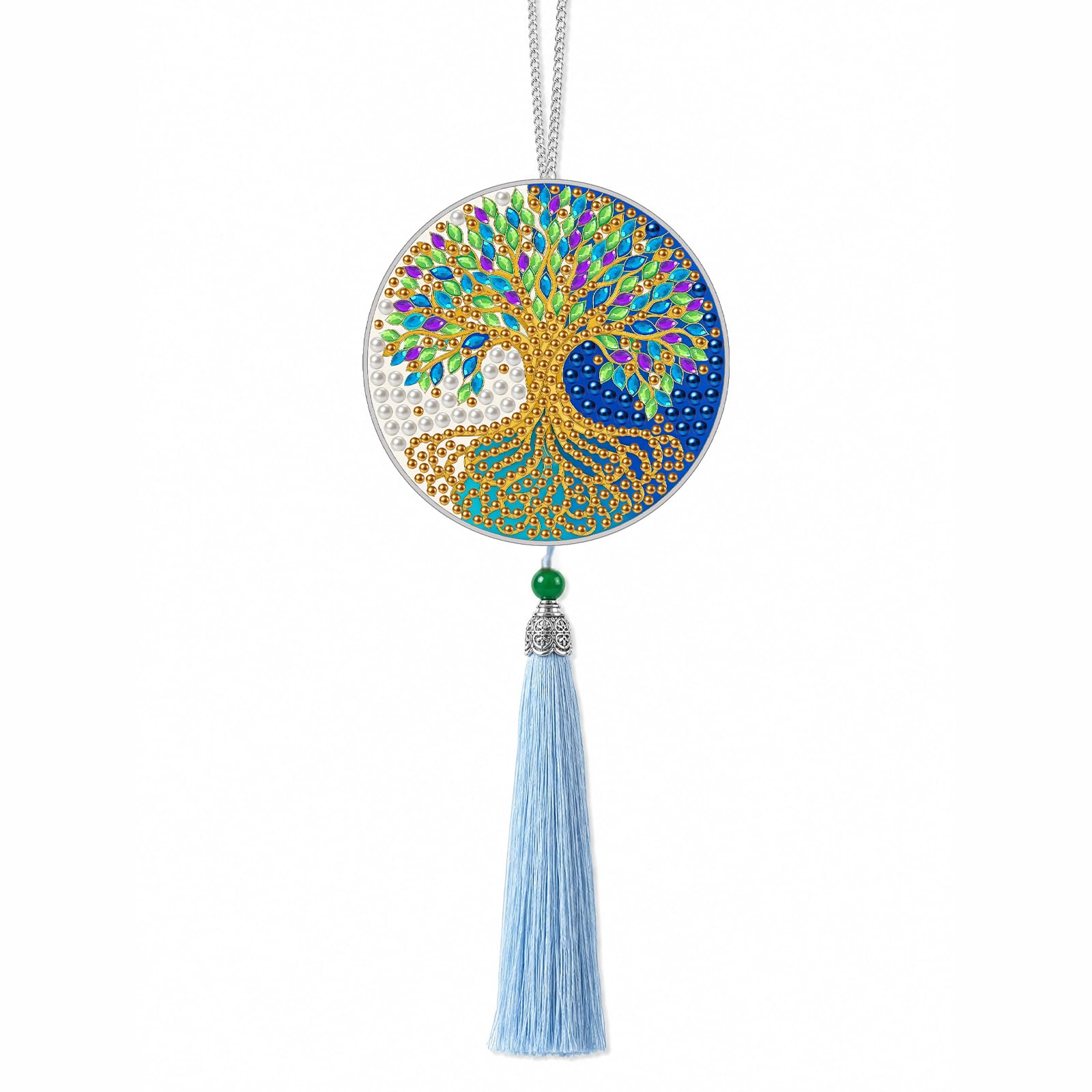 POETRYDRAW Tree of Life DIY Diamond Art Car Mirror Pendant