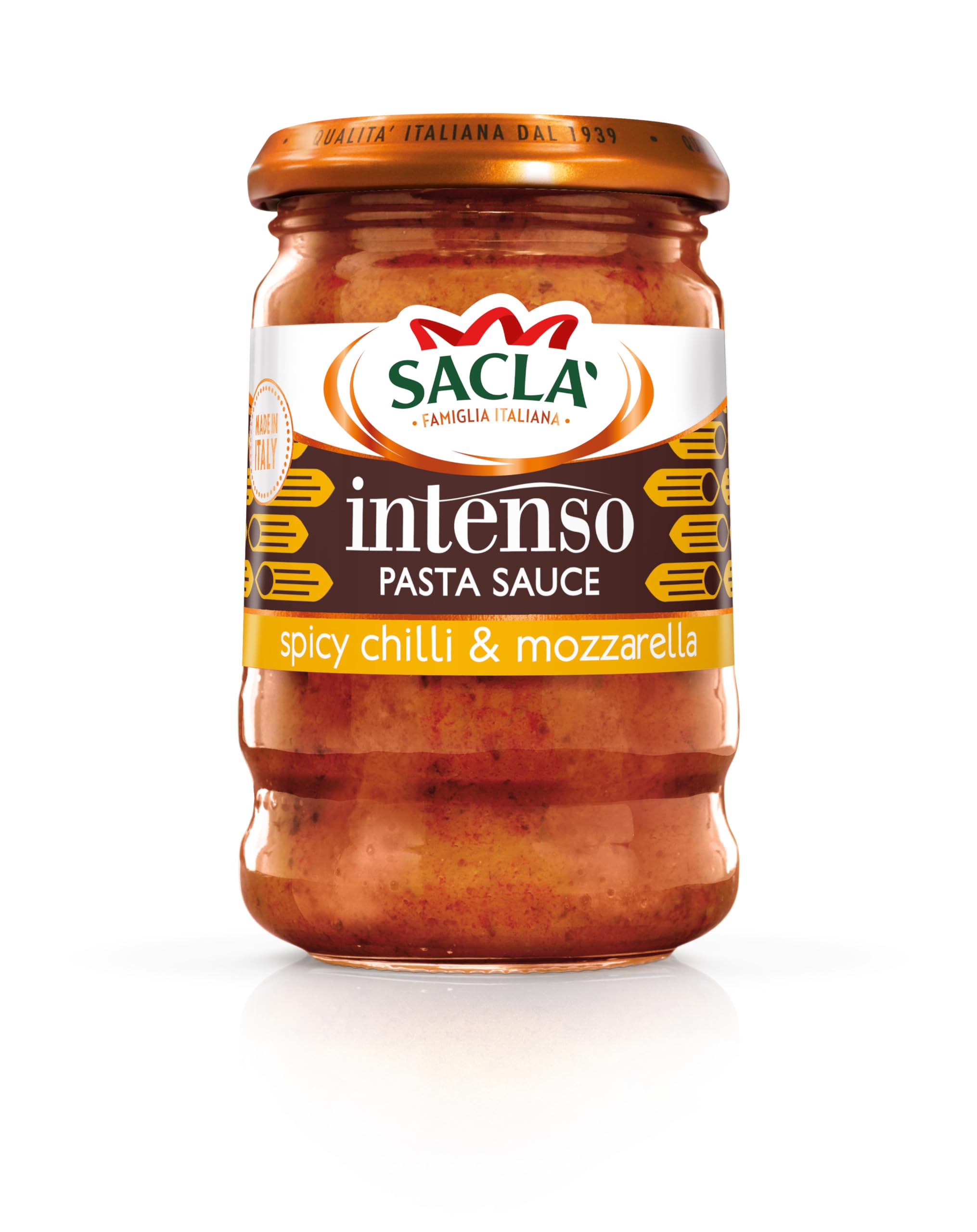 Sacla' Spicy Chilli & Mozzarella Intenso 190G
