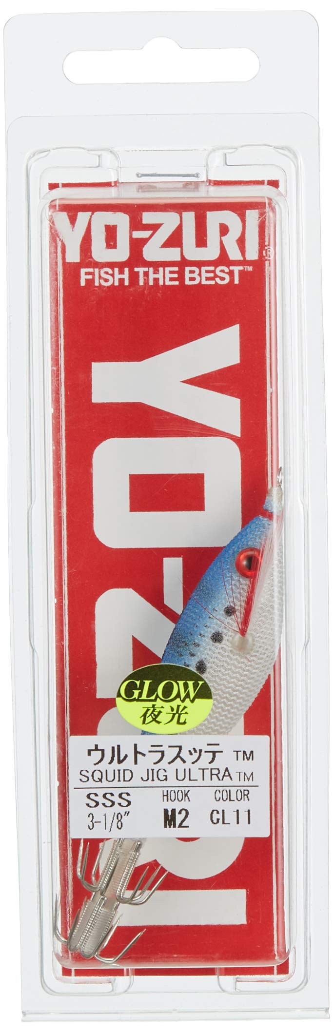 Yo-Zuri Squid Jig Ultra Cloth Natural – Leurre Pour Calamar – 2 Tailles SS Et S – 8 Couleurs – Hameçons Double Couronne – Pêche Bateau