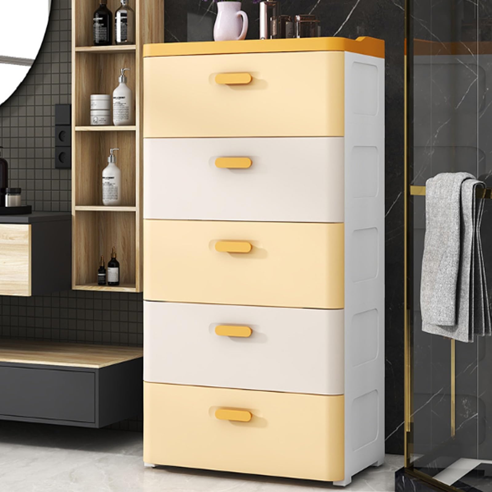 5段引き出し⭐️チェスト タンス 大容量 寝室 リビングルーム 組立簡単 耐久性 Amazon｜引き出し 収納 洋服タンス チェスト 5段 大容量の計量能力