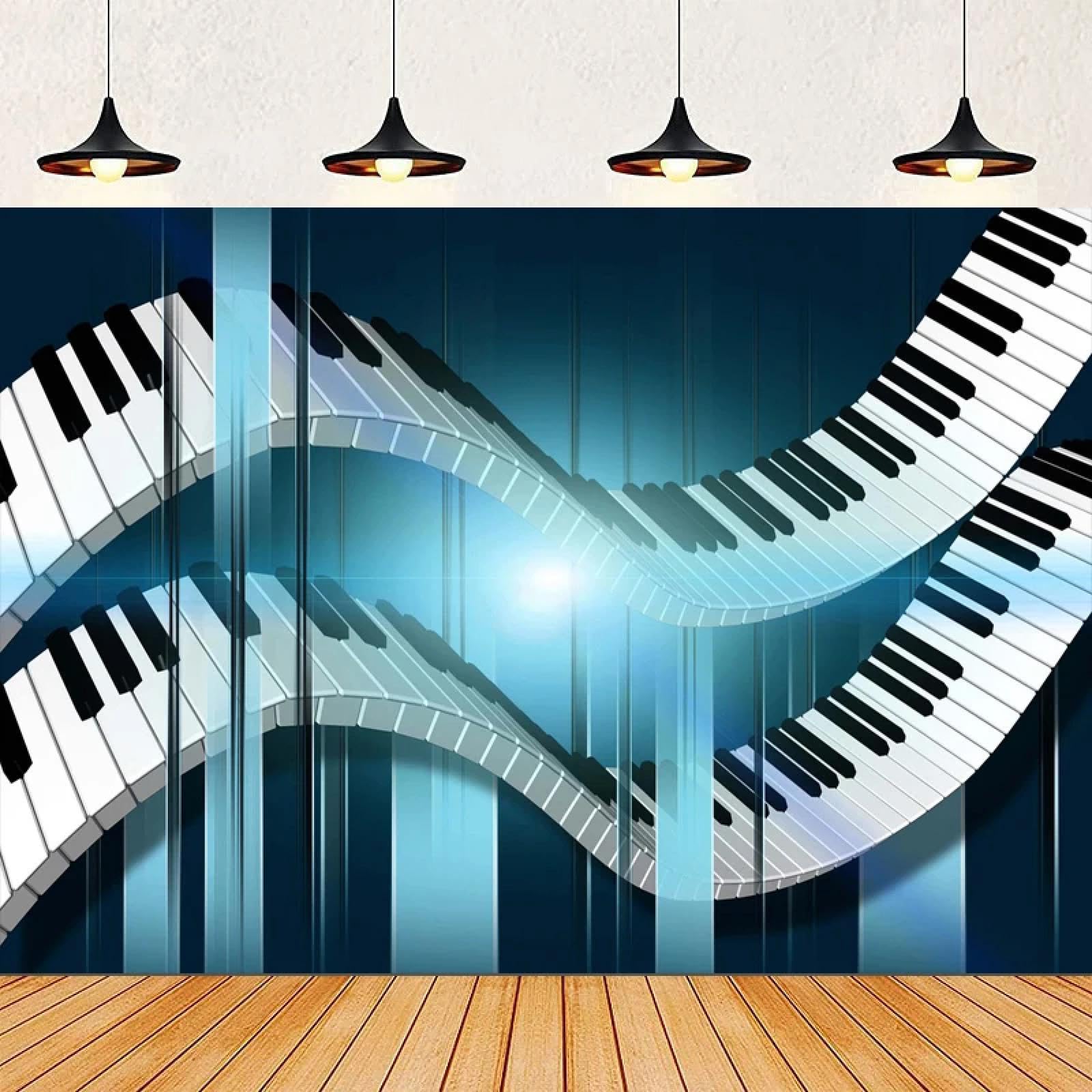 Musica Pianoforte Tasti Fotografia Sfondo Per Palcoscenico Astratto A Tema Banner Decorazione Festa Sfondo Ritratto Scatto Poster
