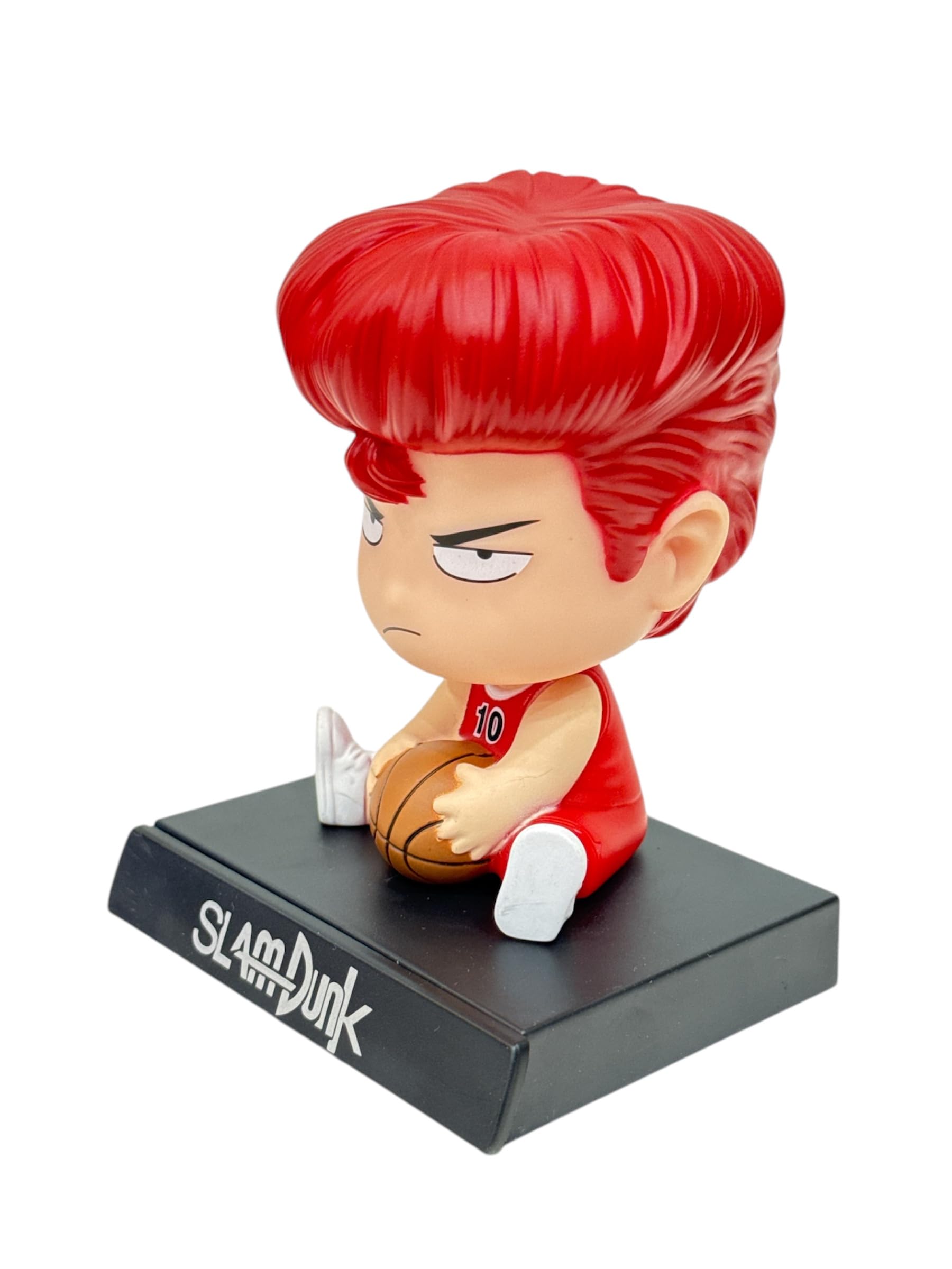 AUGEN Super Hero Slam Dunk Sakuragi Hanamichi Action Figure Limited Edition Bobblehead with Mobile Holder for Car Dashboard, Office Desk & Study Table (Pack of 1) 2