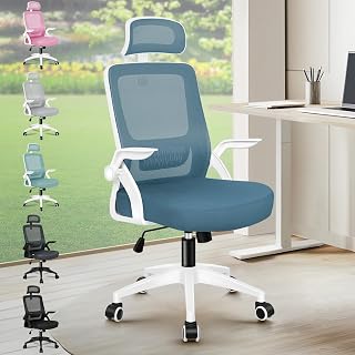 ALFORDSON Ergonomischer Büro-Schreibtischstuhl,Netzstuhl Computerstuhl,Blau