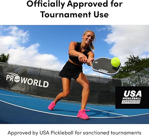 Miniatura 6 de CRBN - Bolas de pickleball C40, paquete de 6, 12, 100 unidades, pelotas de pickleball para exteriores, diseñadas para mayor durabilidad y precisión,