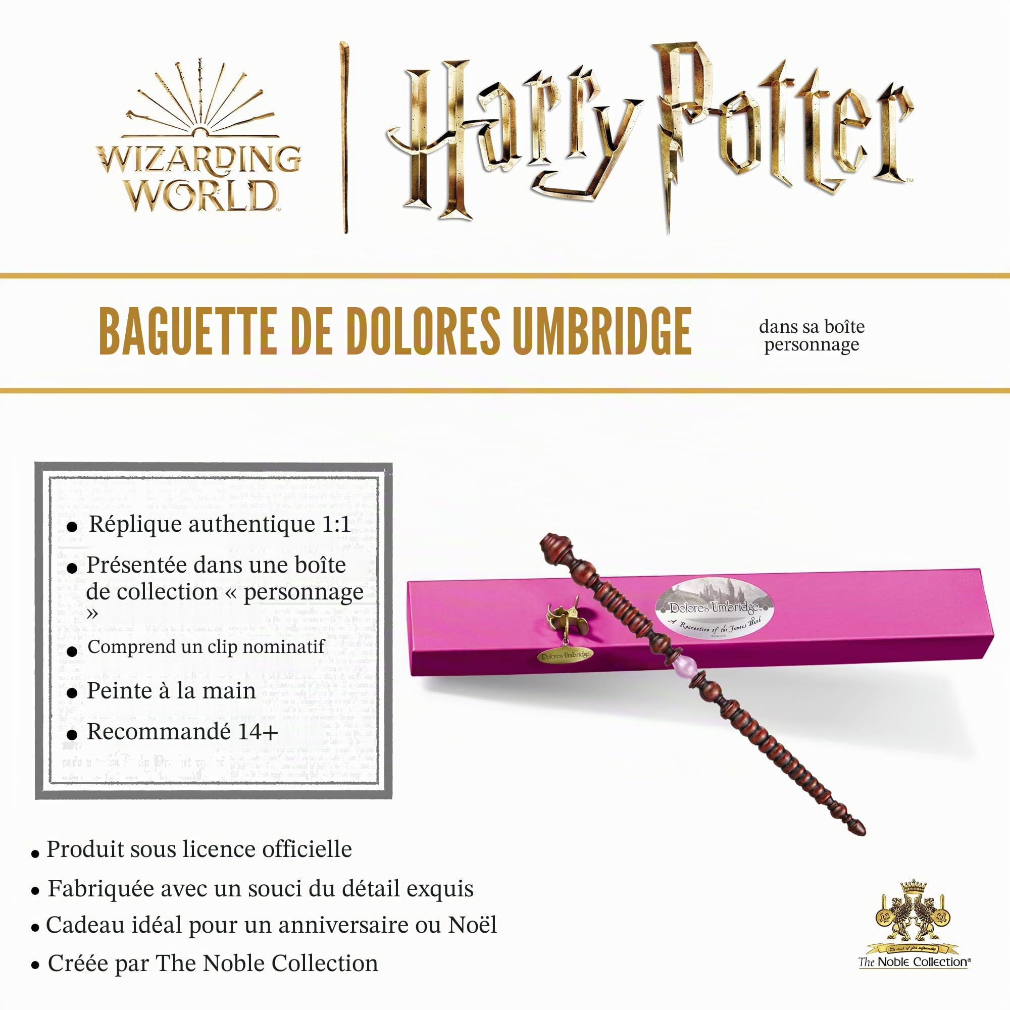 The Noble Collection Harry Potter: Dolores Umbridge Character Wand