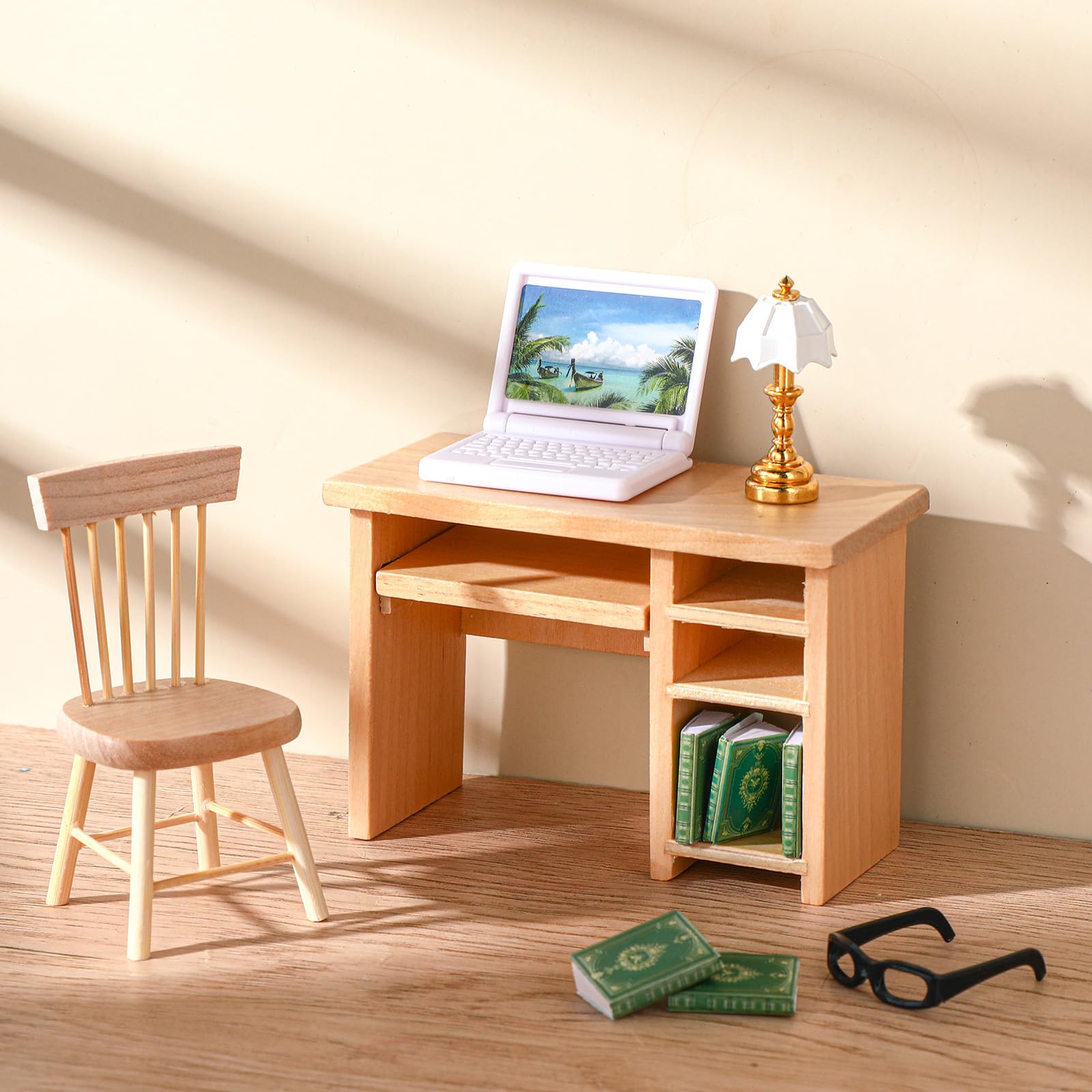 Dollhouse Miniature Desk Accessories Miniature 16 Scale Table File
