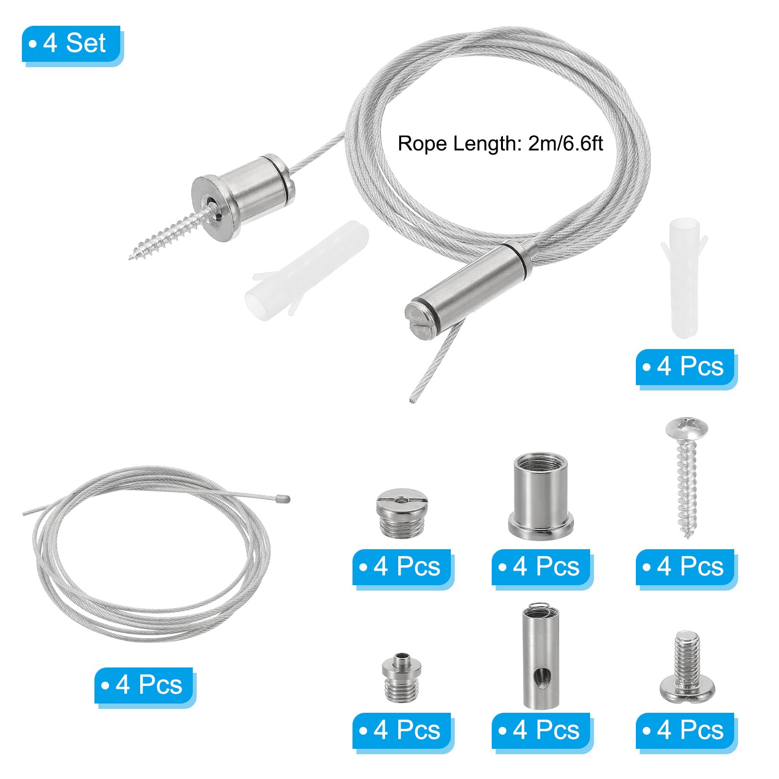 PATIKIL Ceiling Hanging Wire Cable Kit - Image 2