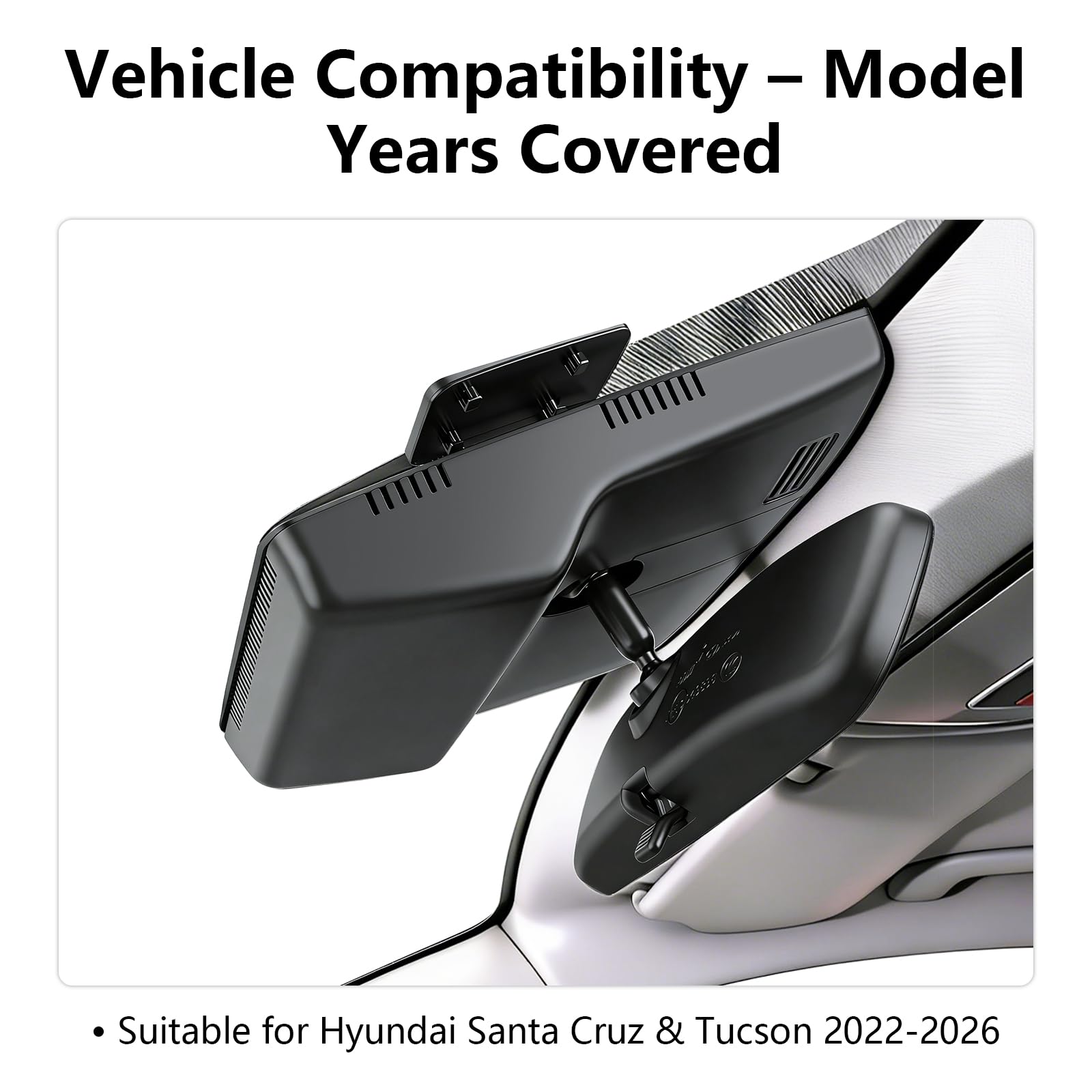 Mangoal Front 4K and Rear 1080P Dash Cam for Hyundai Tucson NX4 2022-2026 | Hybrid, SE SEL XRT Limited, OEM Fit, UHD 2160P Video, WiFi & App, Plug & Play, Loop Recording, GPS, 128GB Card