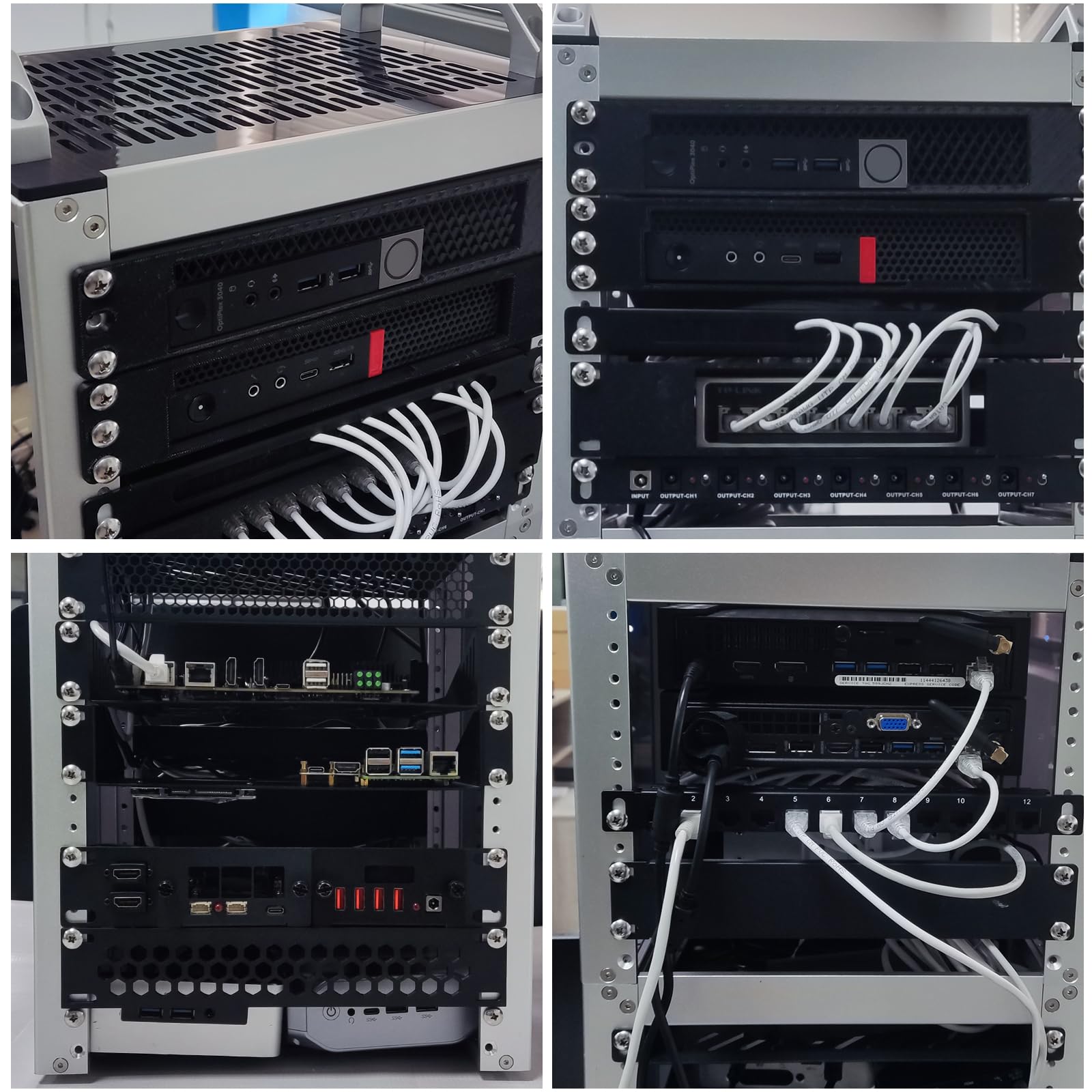 GeeekPi Cabinet server rack da 10 pollici per apparecchiature di rete, server, audio e video, DeskPi RackMate T2