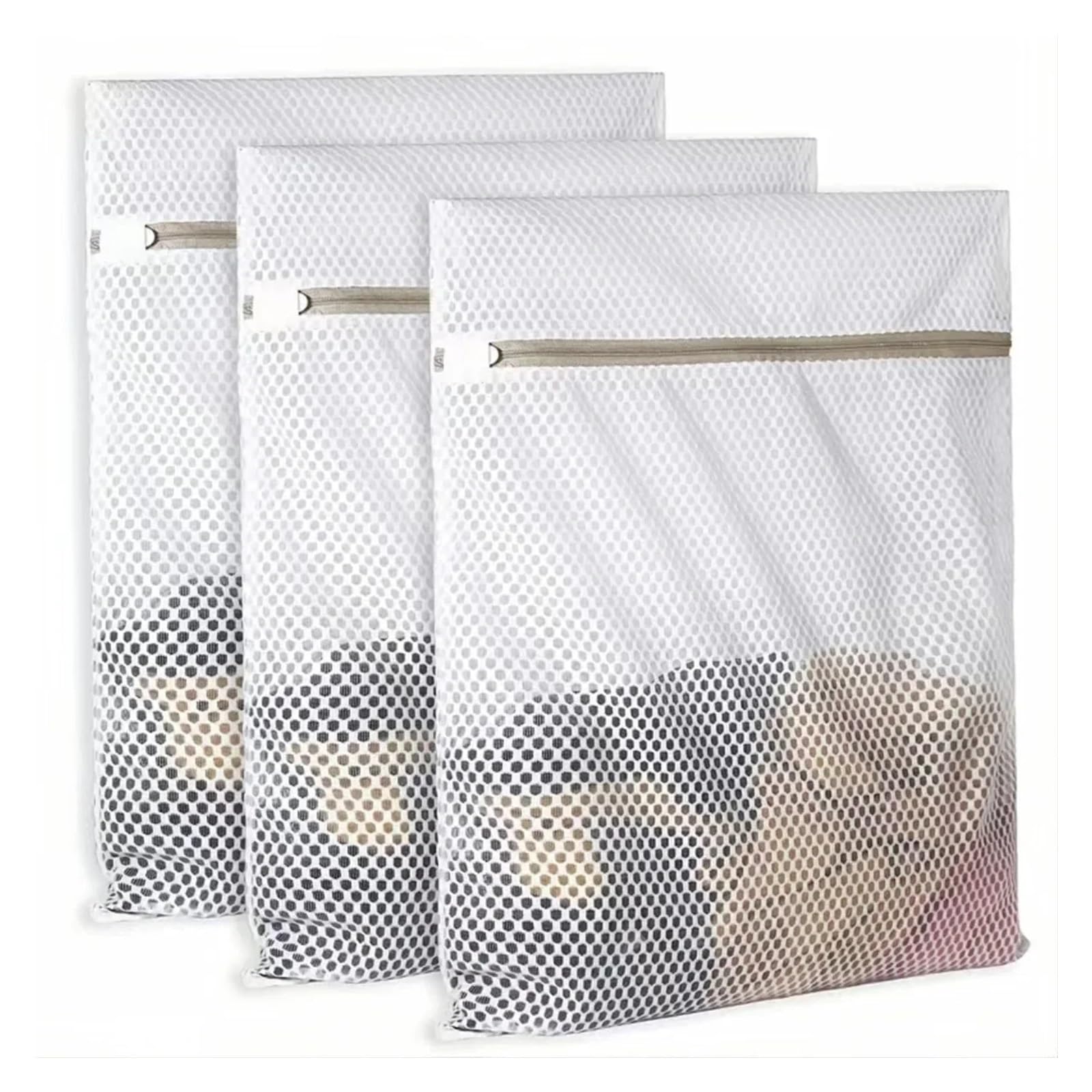Bolsa de Lavadora Malla Bolsas de Malla for Ropa Delicada, Bolsa de Red for Ropa Delicada, Bolsa organizadora de Viaje for lencería. For Lavar Ropa Interior(6PCS,50x60cm)