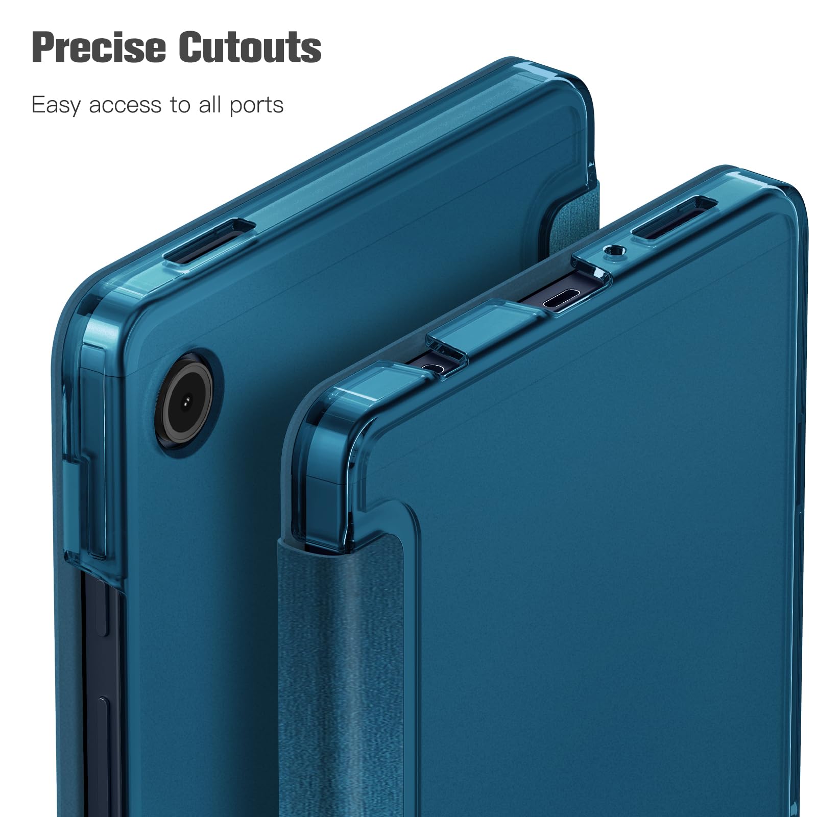 FINTIE Cover per Samsung Galaxy Tab A11 8.7 Pollici 2025 / Tab A9 8.7" 2023, Custodia Posteriore Opaca Traslucida, Teal