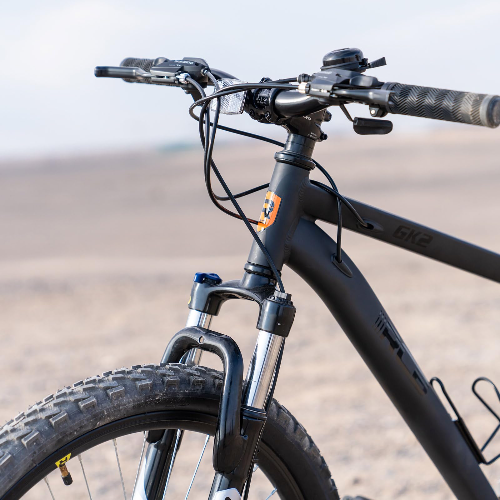 RCB GK2 26"-Mountainbike, 21-Gang-Kettenschaltung, Aluminiumrahmen, Federgabel, mechanische Scheibenbremsen, Getränkehalter, ideal für Freizeit und Fitness, geeignet für Jugendliche und Erwachsene