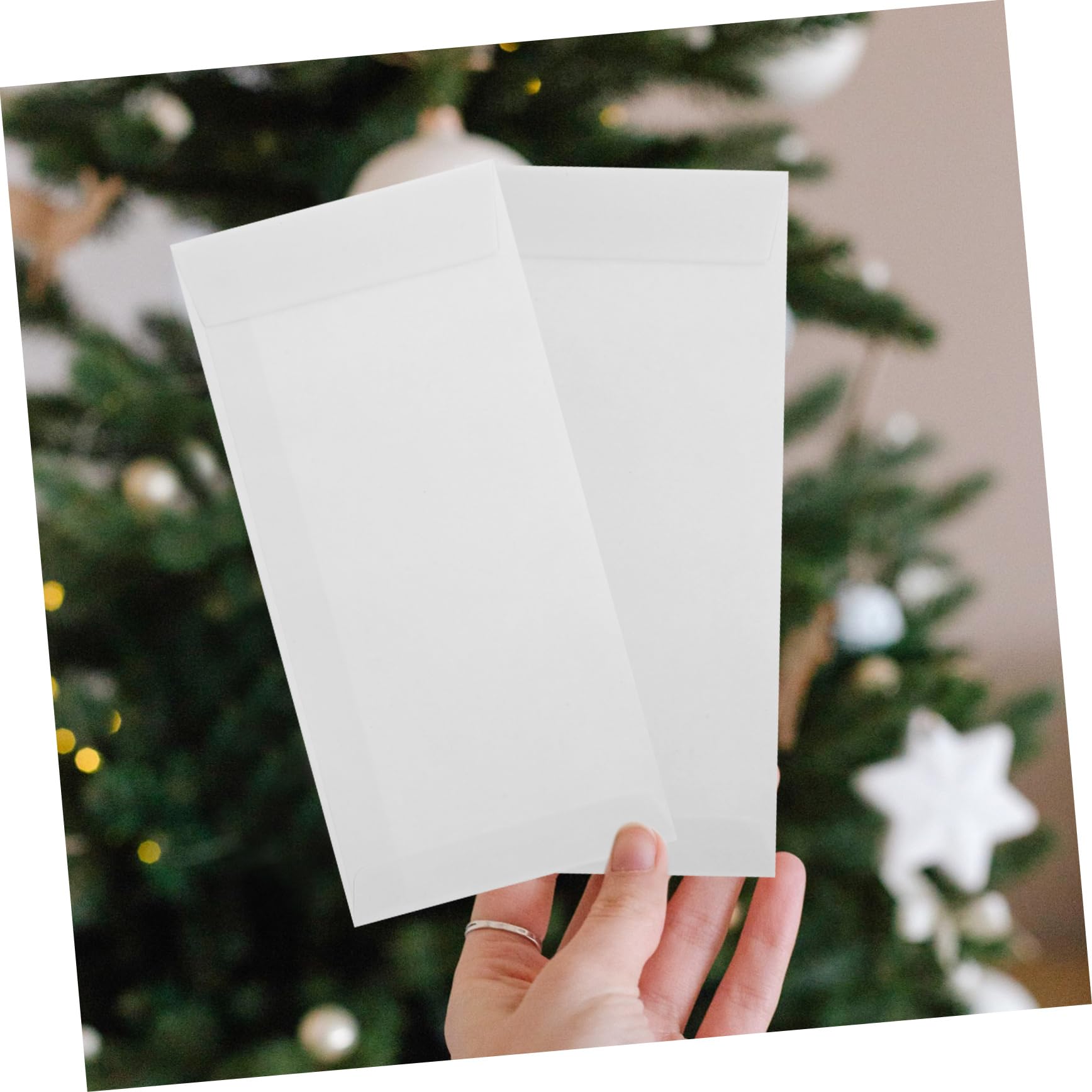Sobres Pequeños Autoadhesivos Blancos de Papel Offset, 120 Piezas