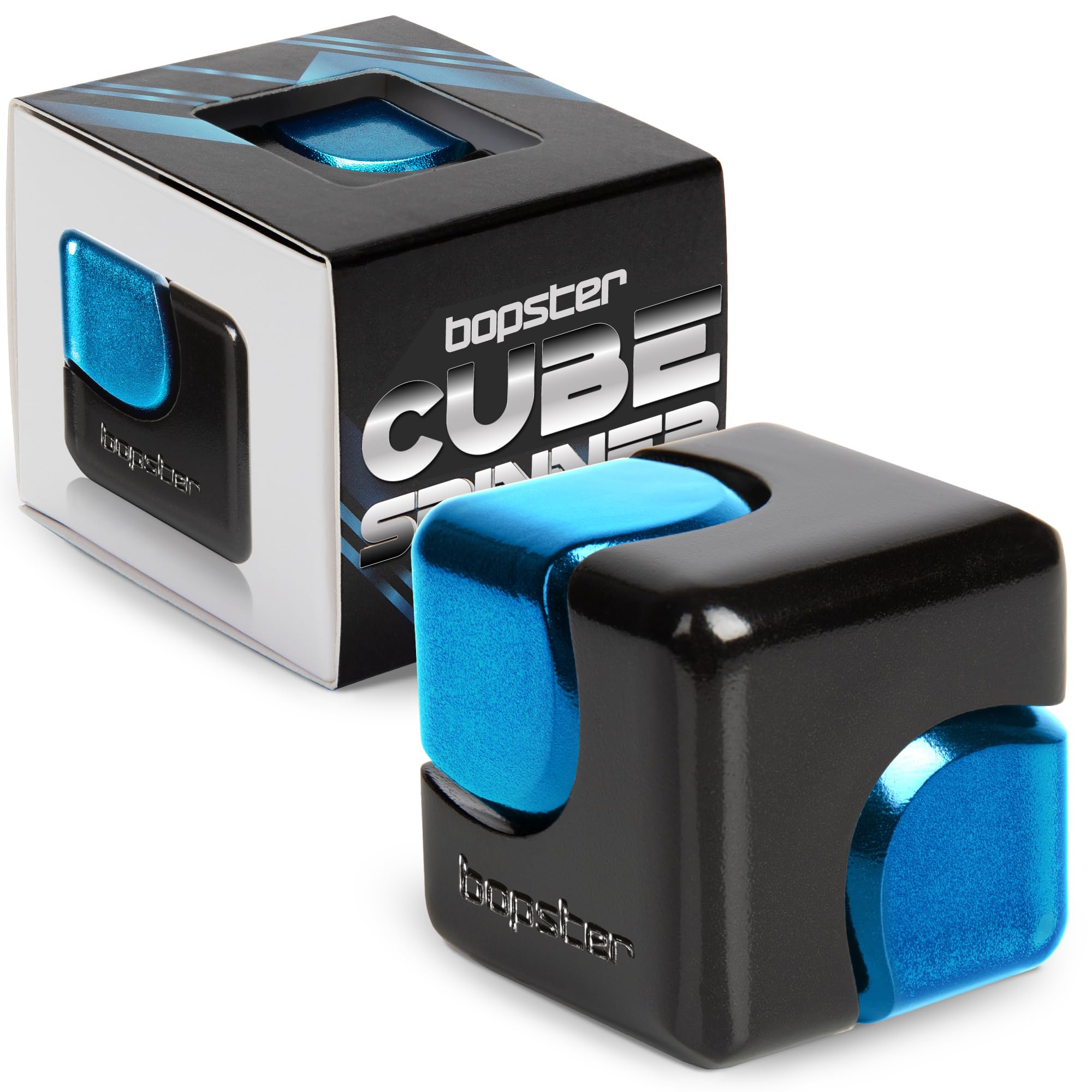 Amazon | 石川玩具 ハンドスピナー CUBE SPINNER ブルーブラック