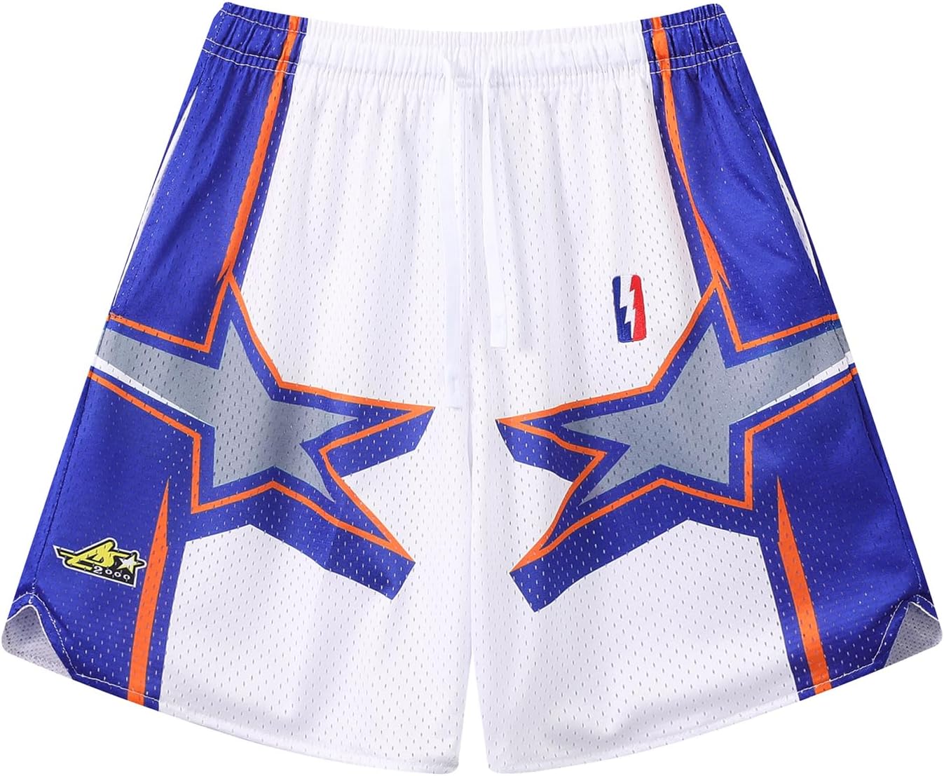 DIOTSR Mens Graphic Basketball Shorts Retro Athletic Running Shorts Streetwear Designer with Pockets