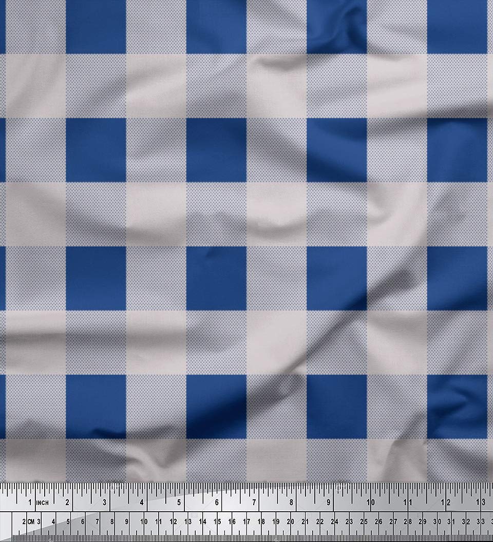 Linen Check Wallcovering / Old Blue – Inchyra, image size:960x1056