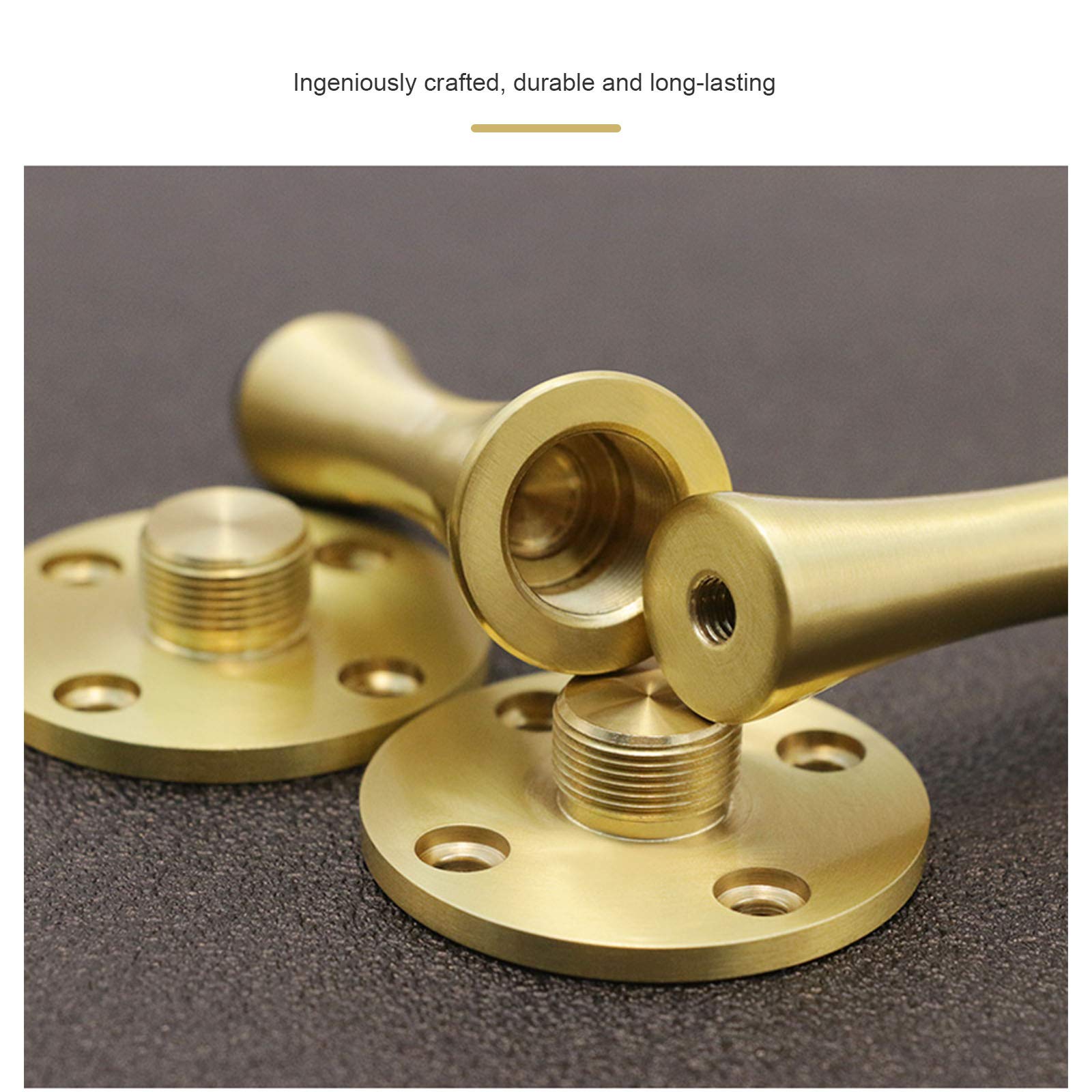 IBOWZ Nogi meblowe sofy nogi z litego miedzi, regulowane nogi podtrzymujące szafę, okrągły design, łatwe do czyszczenia, metalowe nogi stołowe DIY, nie trzęsie się, solidna gruba, duża nośność, szafka TV/wanna