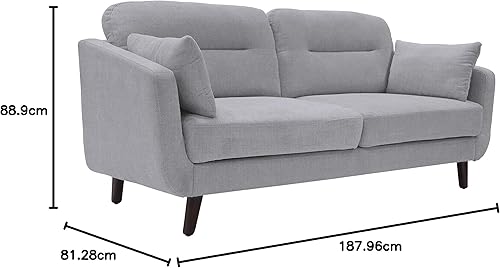 Miniatura 38 de Serta Sierra - Sofás para sala de estar, sofá tapizado de microfibra de diseño moderno, ideal para espacios más pequeños, sofá biplaza de 61
