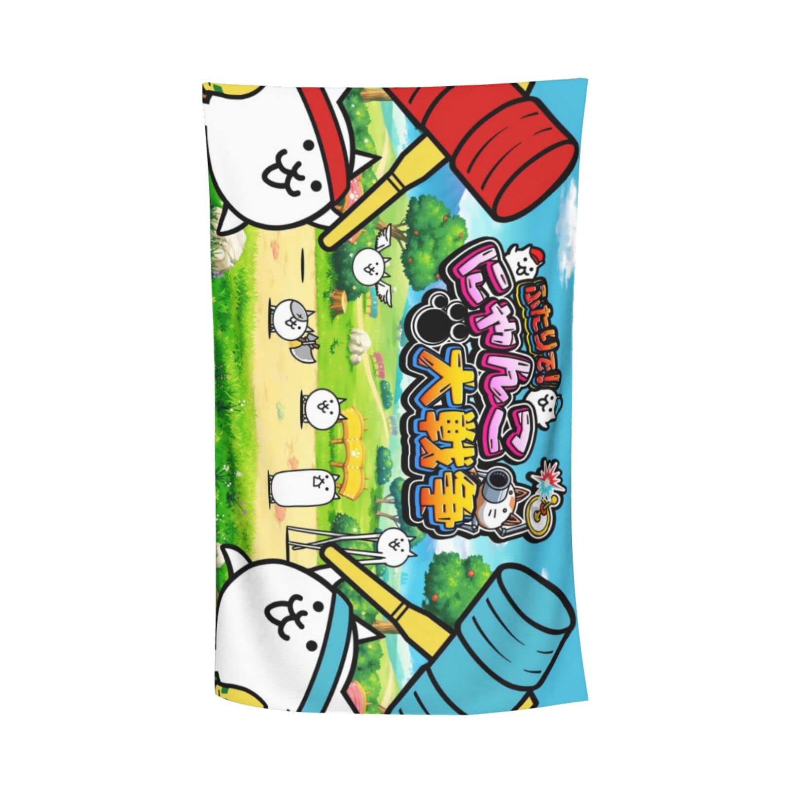 Amazon｜人気 にゃんこ大戦争 バスタオル ビーチタオル 旅行 プール