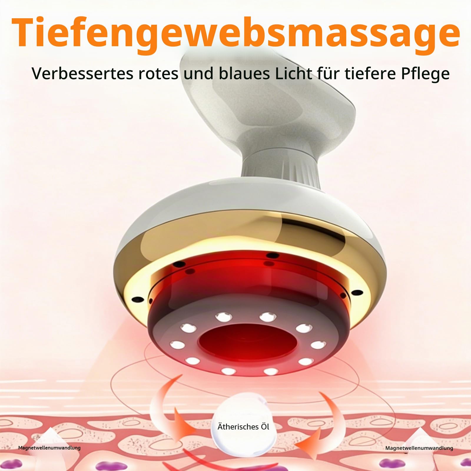 Cellulite Massagegerät, 4-in-1 Elektrischer GuaSha Massager mit 9 Stufen | Vakuum-Schröpftherapie, Wärmetherapie, Wiederaufladbar, Schröpfgerät Elektrisch zur Hautstraffung & Durchblutung