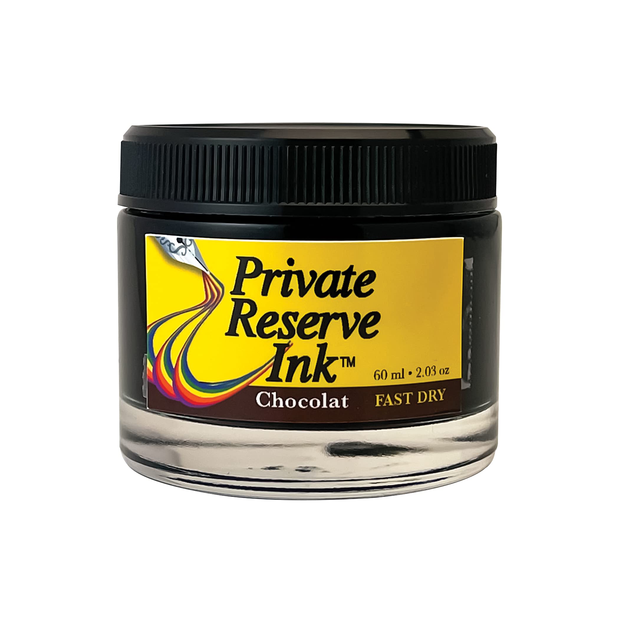 Private Reserve InkFAST DRY - 60 ml Ink Bottle for Fountain Pen (Chocolat Fast Dry) (PR17040)