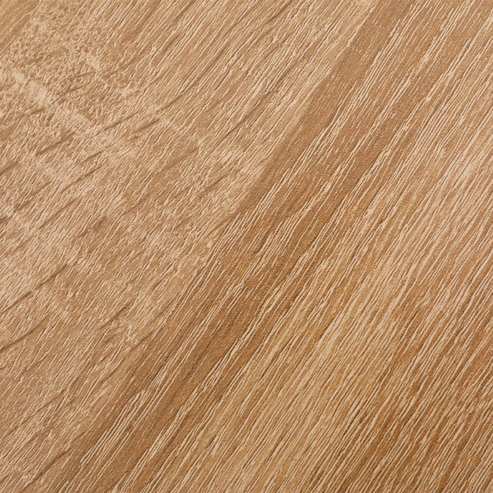 Mingone Esstisch Rund 60cm Küchentisch Klein Esszimmertisch mit Holzplatte Runder Tisch Eiche-Optik mit Metallbein für Wohnzimmer Balkon Esszimmer