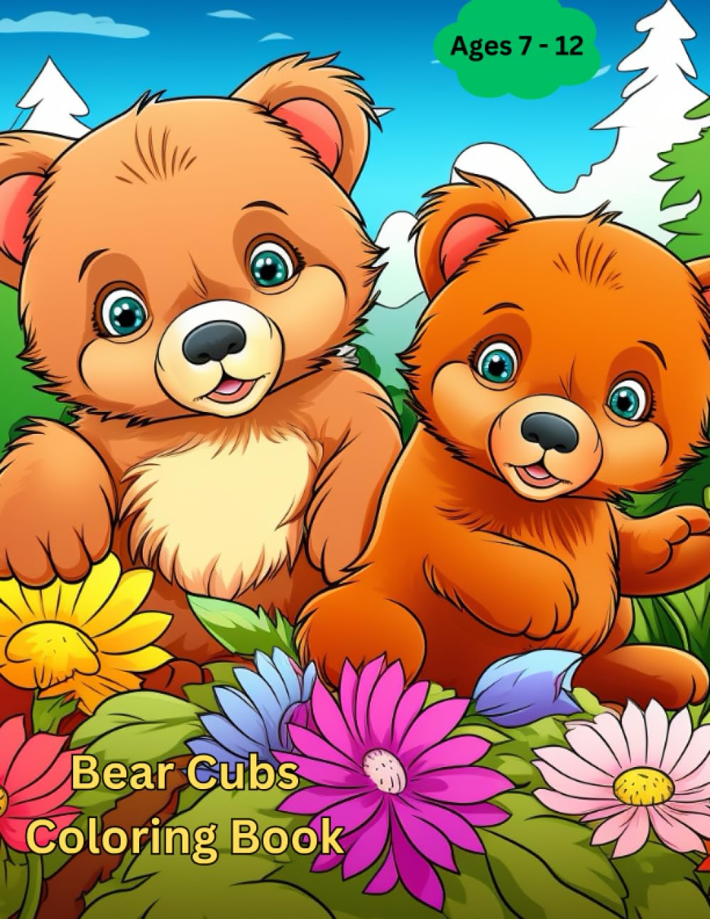 Bear Cubs Coloring Book