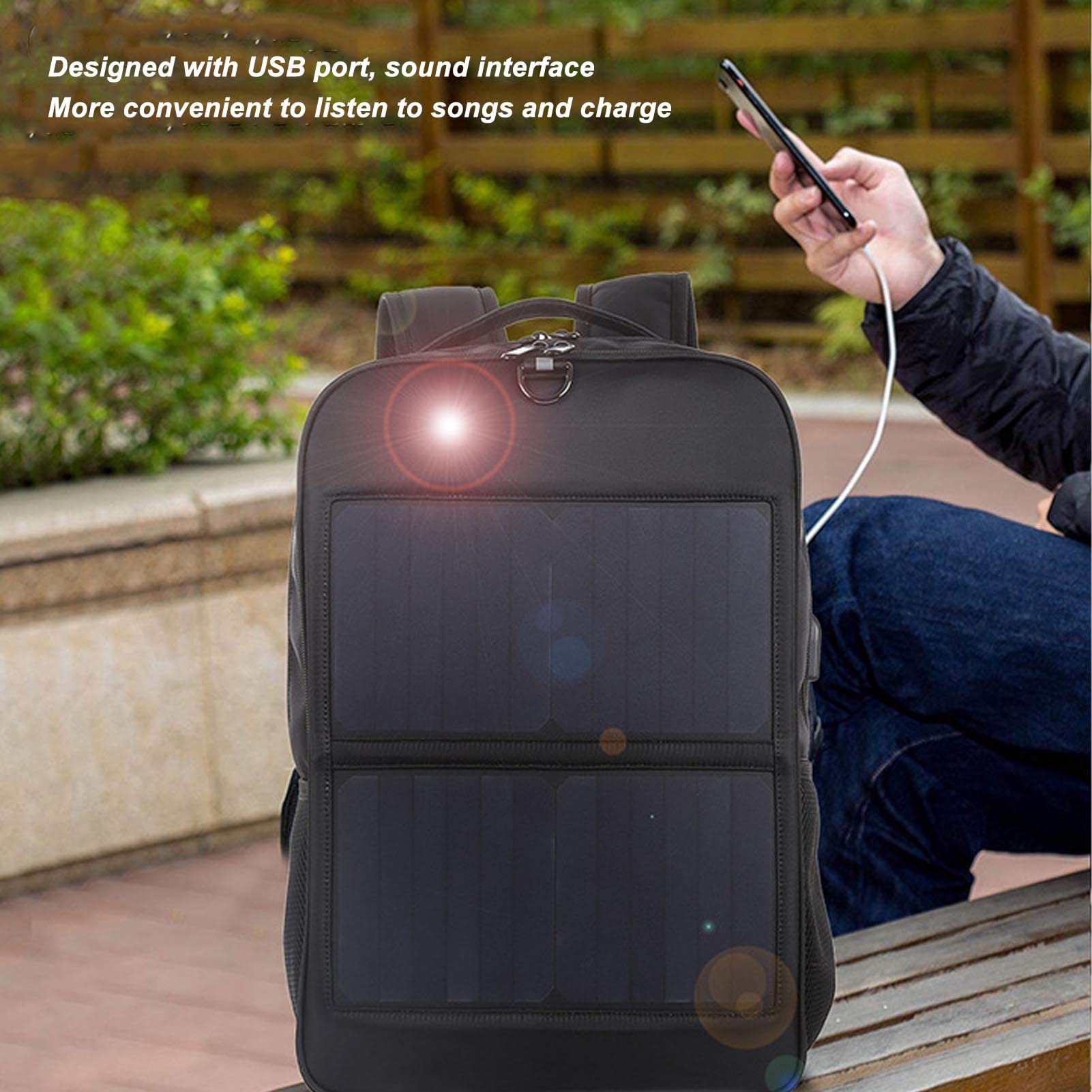 Zaino per laptop da viaggio, zaino intelligente da lavoro di grandi dimensioni da 14 W con maniglia e porta di ricarica USB, grande zaino universitario per uomini e donne