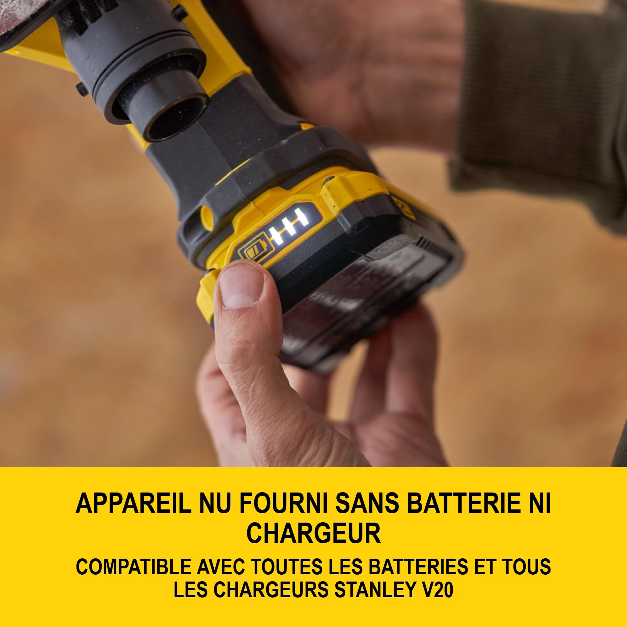 STANLEY FATMAX V20 Ponceuse de détail sans fi lbrushless, SFMCW221B-XJ