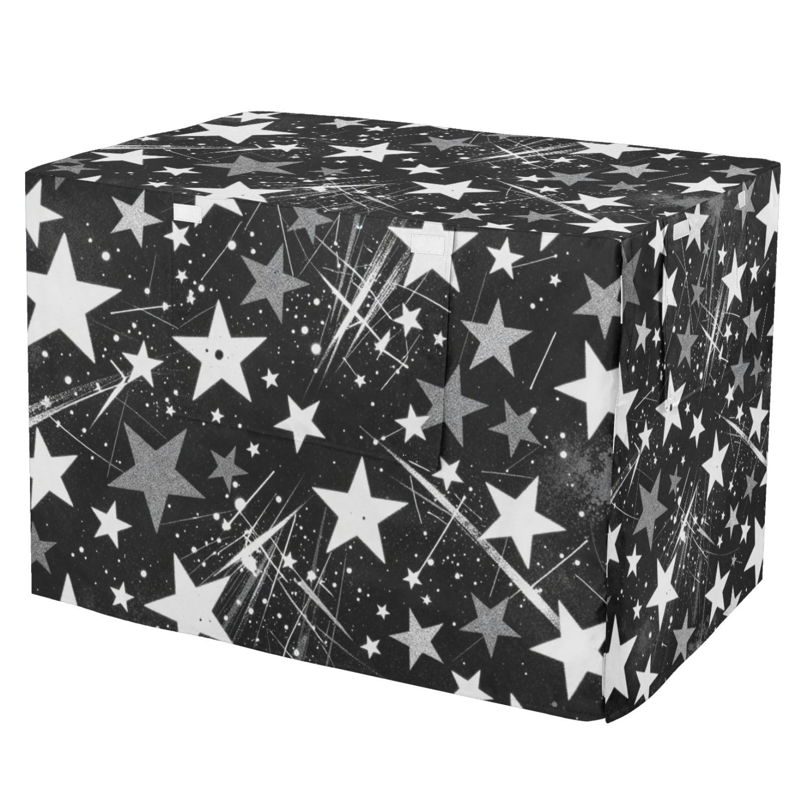 Housse de cage pour chien haute résistance motif étoiles grunge