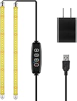 Vista 8 de iPower Luces LED de Crecimiento con Lámpara de Espectro Completo para Plantas de Interior, Función de Temporización de 3 Modos, 3 Tubos, Rojo y Azul