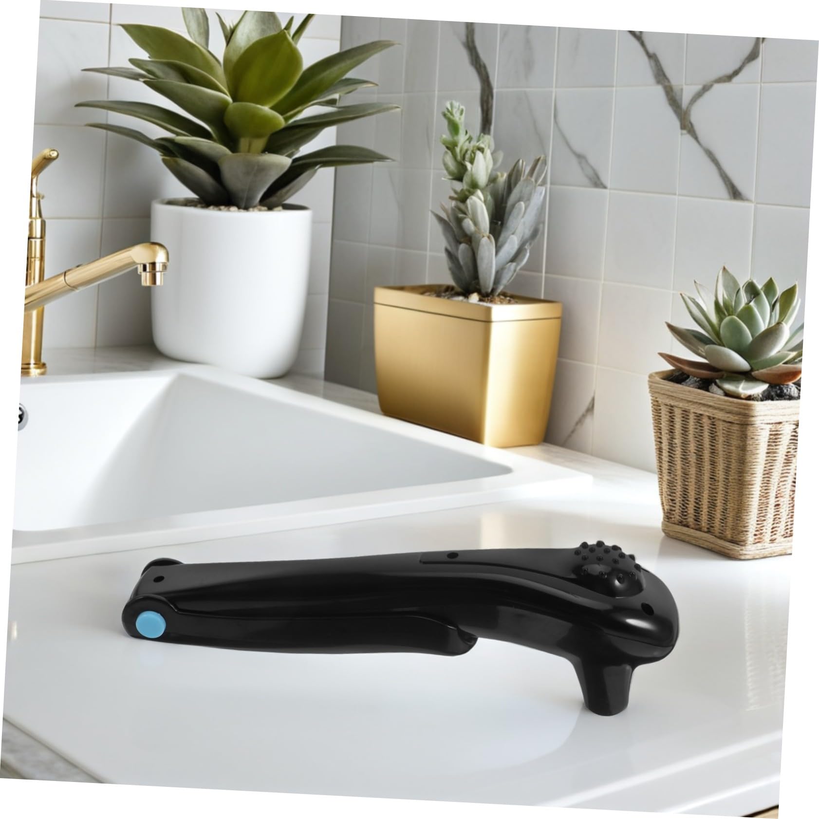 Depiladora Eléctrica para Espalda Hombre, Afeitadora Corporal DIY Negro ABS