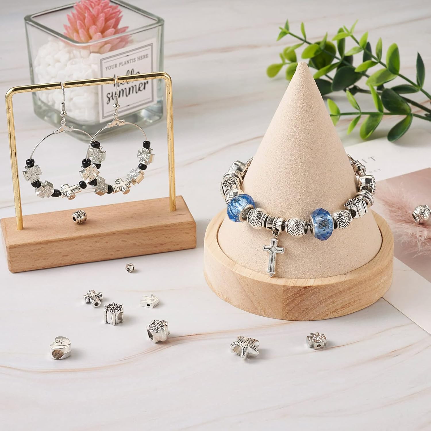 Craftdady Alloy Spacer Beads Metal Bead Spacers Tiny Pony Beads for Jewelry Making