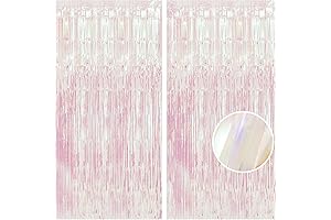 Colorful Iridescent Tinsel Backdrops Curtains For Party Decoration