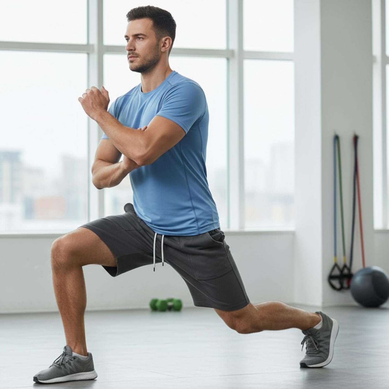 Men's Shorts Relaxed Fit with Pockets Athletic Workout Running Casual Shorts 7 Inch