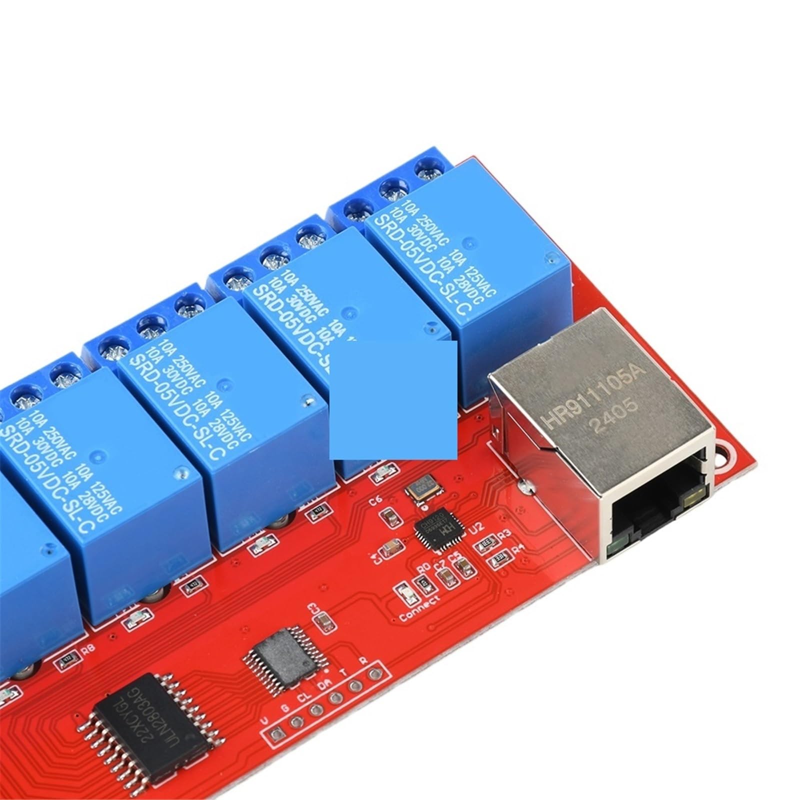 Modulo relè a 4/8 vie 1 pz DC ​​5V/12V/24V TCPIP modulo relè di rete interruttore LAN controllo dispositivo intelligente controllo remoto(4-way,DC 12V)