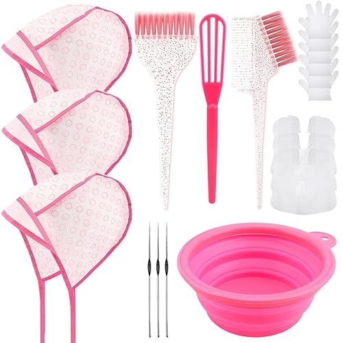 YOOVR 19PCS Hair Bleach Highlighting Kit with Hair Dye Brush