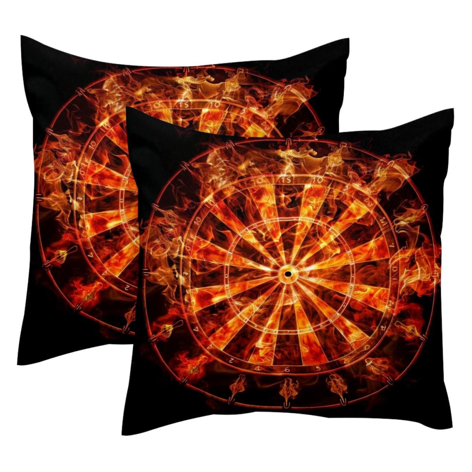 Housse de coussin fléchettes en velours pour salon moderne