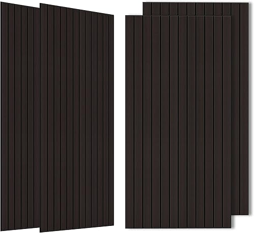 Miniatura 23 de Paquete de 10 paneles acústicos grandes de 47.2 x 23.6 pulgadas, panel acústico decorativo de pared, panel a prueba de sonido con acabado de grano