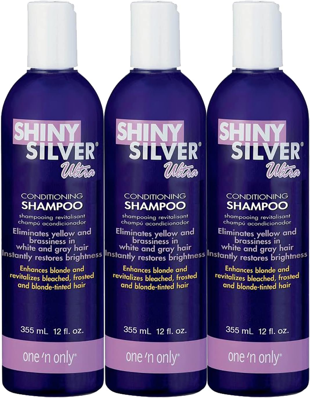 Silver Shampoo Ultra Conditioning 12 Ounce (354ml) (3 Pack)