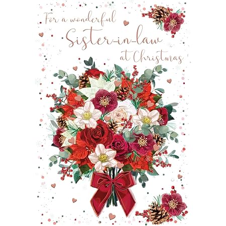 Jonny Javelin Special Daughter Christmas Card Stocking And Floral Garland Embossed With Foil Flitter Details 70464 - View #10
